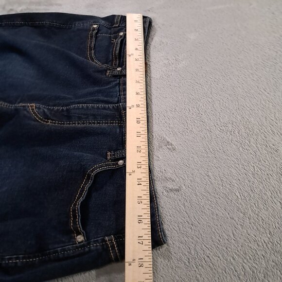 Wrangler Aura Jean Women 35x30, Tag 14 Tall Raw Hem Slimming Stretch Bootcut - Picture 7 of 14